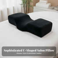 Breathable U-Shaped Lash Extension Pillow Skin-Friendly U-Shaped Lash Pillow for Beauticians, Estheticians, Spa, Home Business