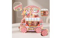 DIY Miniature Scene Birthday-Themed Miniature House Tabletop 3D Wooden Puzzle for Crafters, Hobbyists, Bedroom