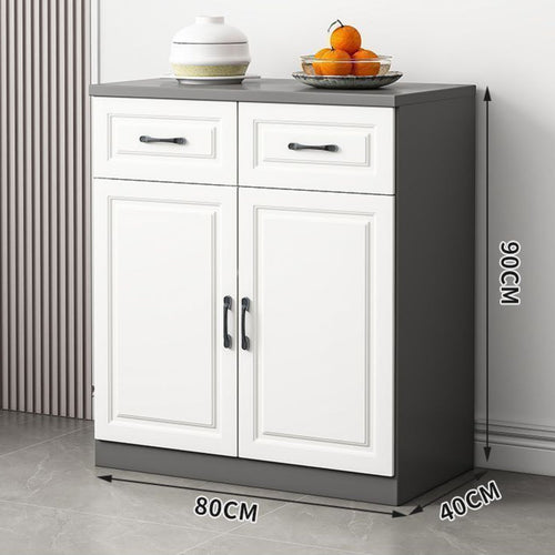 1 Piece Dining Room Buffet Cabinet Freestanding Cupboard Storage Household Furniture Console Solid Wood Board Multiple Drawers Suitable for Dining Room Living Room Entryway