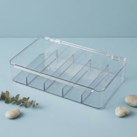 Transparent Glasses Storage Box Desktop Eyeglass Organizer Space-Saving for Desk