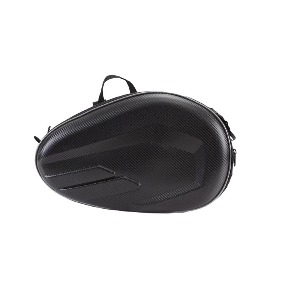 Waterproof Hard Saddle Bags with Mounting Brackets Wear-Resistant Motorcycle Hard Saddle Bags Carbon Fiber Style Motorcycle Bag with Strap Mounting Long-Lasting for Commuters