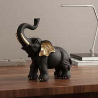 Good Luck Elephant Figurine Meticulous Craftsmanship for Living Room, Office