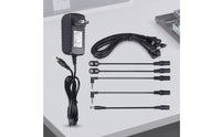Guitar Effect Pedal Power Adapter Supply Cable Multi-Output Instrument Power Adapter Supply with Right-Angle Plugs Low-Noise