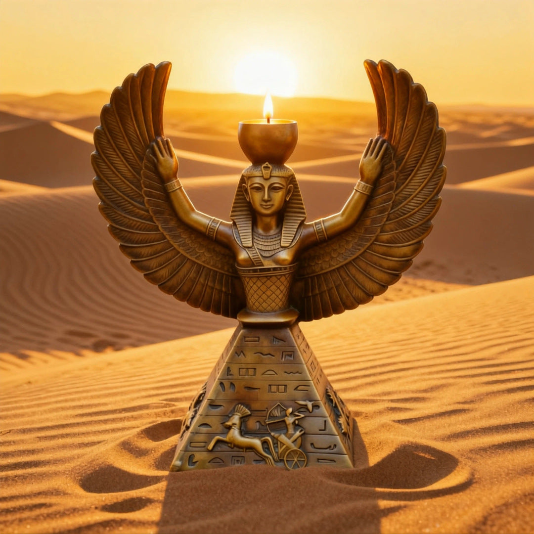 Isis Winged Candle
