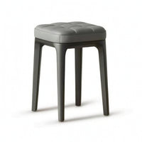 Upholstered Stool Stackable Foot Rest Compact for Living Room, Entryway