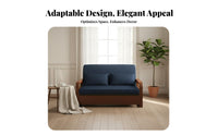 Foldable Design Wheeled Pull-extendable Bed two-wayUse Pull-extendable Sleeper Sectional Space-Saving transformable Couch With casters for Apartment Dwellers, Families, Homeowners, Small Spaces, Office, Home Theater