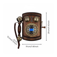 Rotary Wall Phone Corded Antique Wall Telephone No Batteries Needed