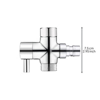 Brass Faucet Splitter, Double Outlet Adapter, Kitchen Sink Connector, Universal Copper Converter