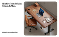 Electric Standing Desk Double Motor Height Adjustable Standing Desk Ergonomic Design Powered Work Table for Professionals, Streamers, Study Room