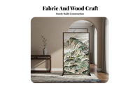 Traditional Chinese design Freestanding Panel Partition Double-Sided Pattern Room separater Opaque Fabric Space Separator Easy to stow for Fans of Asian Aesthetics, awayice Workers, Business Owners, Entryway, Studio Apartment, Bedroom, Restaurant