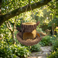 Bird Feeder with Basket Base Compact Hanging Bird Feeder Sturdy for Gardeners