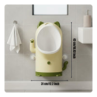 Wall Mountable Kids Urinal Detachable Bowl Wall Mounted Kids Urinal Spatter Guard Young Child Training Potty for Young Children