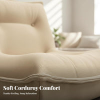 Felineerpillar Armless Lounger Luxuriously Soft Ergonomic Lounger Thick Padding Modern Design for Women, Bedroom, Perusing Nook
