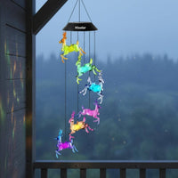 LED Creature Wind Chime Waterproof Outdoor Decor Decorative for Balcony