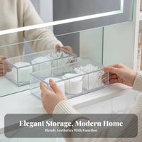 Cosmetic Divider Tray Space-Saving Multi-Section Drawer Insert for Makeup Users