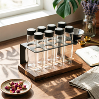 6 Pieces Coffee Bean Canister Portable Single Way Valve Jar Airtight