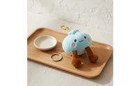 Cute Dumpling Stuffed Keychain Kawaii Aesthetic Stuffed Bun Charm Gift Idea for Keys