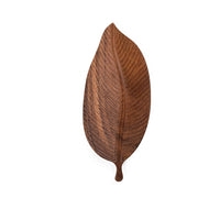 Walnut Wood Leaf Plate - Light Luxury Retro Serving Tray