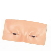 Silicone Makeup Practice Face Panel Flat Makeup Training Face Panel Beauty Tool Skin-Toned Easy to Clean