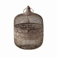 Birdcage Candle Holder Rustic Bird Cage Candlestick Loop Top Loop Decor for Indoor Display