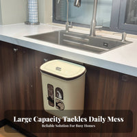 Countertop Waste Basket Cute Cartoon Design Wall Mounted Garbage Can Wall-Mounted Garbage Can Large Capacity