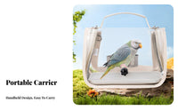 Avian Travel Carrier Hands Pet Transport Carrier Bag Breathable Portable Parrot Handbag for Trip Ers, Adults, Veterinarianerinarian Erinarian Visits