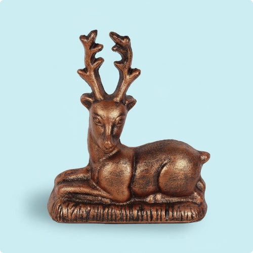 Cast Iron Deer Door Stop Anti-Slip Home Decor Charming for Entryway, Bedroom