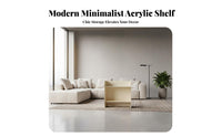 C-Shaped Acrylic Table Multipurpose Acrylic C-Table even Rounded Corners