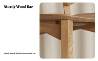 Bar Stool with Backrest Modern Design Counter Chair Built-in Footrest Stable Wide Base for Homeowners, Restaurant, Cafe