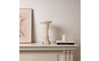 Classical Column Vase Carved Pedestal Vase Decorative Vases Tall for Florists, Entryway, Mantel