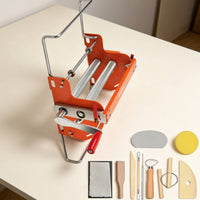 Hand Crank Slab Roller Uniform Slabs Ceramic Slab Machine Construction Clay Press Machine for Artists, Beginners, Workshop