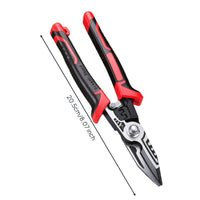 Serrated Metal Cutting Shear Heavy-Duty Sheet Metal Cutters Non-Slip Aviation Cutters Long-Lasting for Mechanics, Workshop, Garage