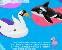 INTEX儿童成人水上坐骑火烈鸟游泳圈玩具独角兽浮排座圈充气浮床 大龙虾坐骑【收藏送电泵】