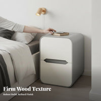 Narrow 2-Drawer End Table Space-Saving Design Narrow Storage Cabinet for Hallway
