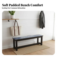 Long Stool with Footwear Storage Space-Saving Design Hallway Bench Multi-Functional Easy Assembly for Apartment Dwellers