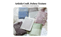 20 Pieces Embossed Decorative Paper Writable Vintage Look Journaling Paper DIY Decoration Relief Print Note Cards for Crafters, Students, Card Making