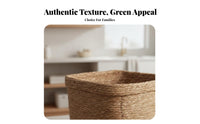 Lidded Woven Basket Japanese design Laundry Hamper Handwoven Design for Dorm Room