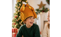 Funny Soft Fabric Turkey Hat Festive Thanksgiving Turkey Hat Soft Headwear Comfortable for Adults
