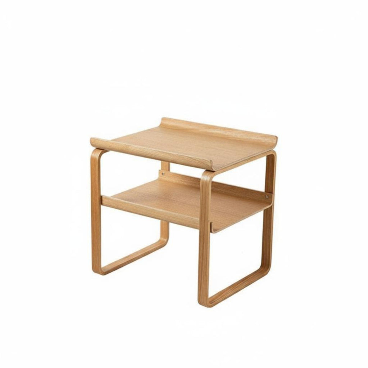 2-Tier End Table Nordic Design 2-Tier Storage Table Multi-Functional