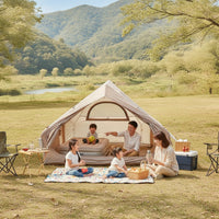Spacious Inflatable Tent with Skylight Large Inflatable Cabin Tent Waterproof Shelter Long-Lasting for Campers