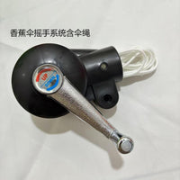 Outdoor Umbrella Replacement Parts Kit with Crank System
