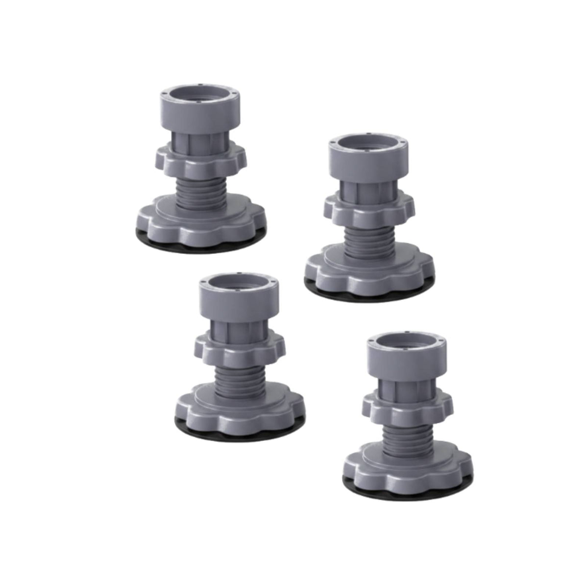 4 Pieces Rubber Adjustable Support Pad Strong and Stable Washing Machine Stand for Kitchen