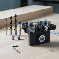 Furniture Connector Jig Easy to Use Wood Hole Long-Lasting Metal Body