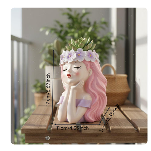 Fairy Plant Pot Creative Design Small Plant Planter Figurine Decorative