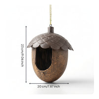 Hanging Birdhouse Outdoor Resin Birdhouse Easy to Hang for Tree Branch, Patio