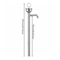 Drum Oil Extractor Metal Barrel Pump Silver Finish For