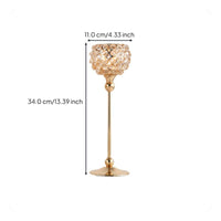 Crystal Candle Holder French Style Glass Tealight Decor