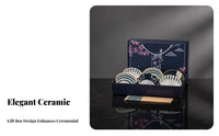 Ceramic Dinnerware Set, Bowl and Plate Gift Set, Assorted Chinese Designs, Gift for Friends or Clients, Hand-Painted