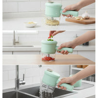 Food Chopper Electric Chopper with Handle Small Onion Cutter for Kitchen