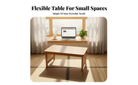 Foldable Bed Desk Space-Saving Foldable Bed Tray with openings Multi-Functional Built-in beverage holder Holder for Students